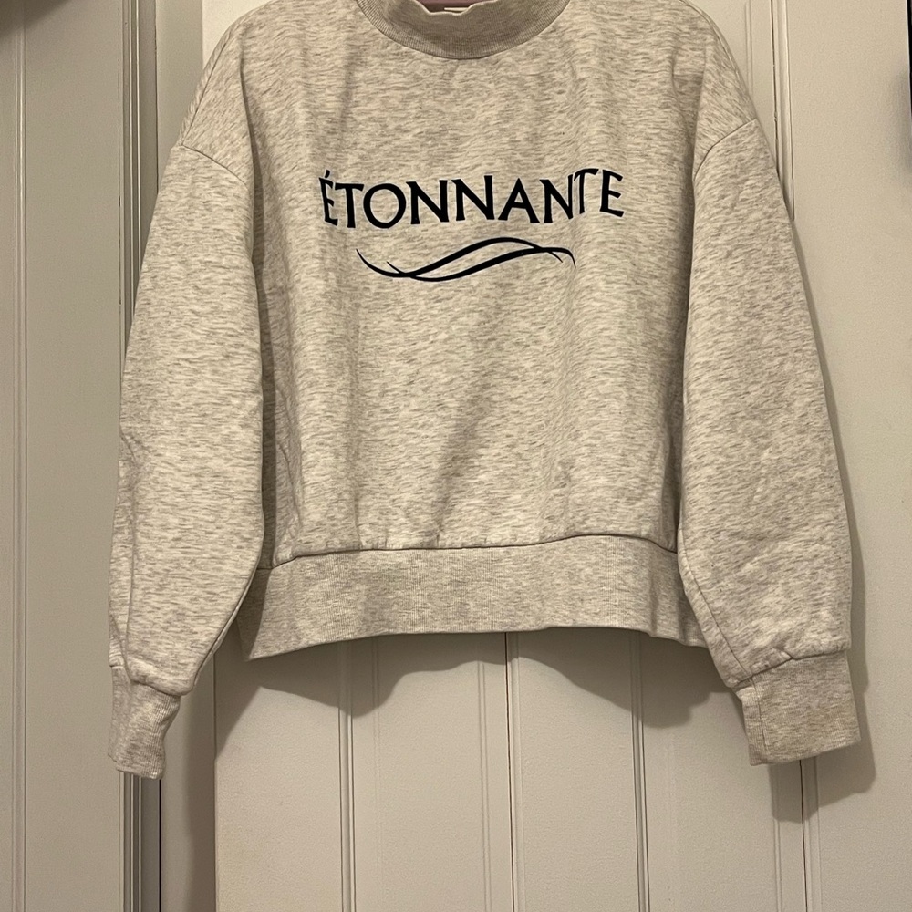 Pre❤️ H&M Light Gray Étonnante Sweatshirt